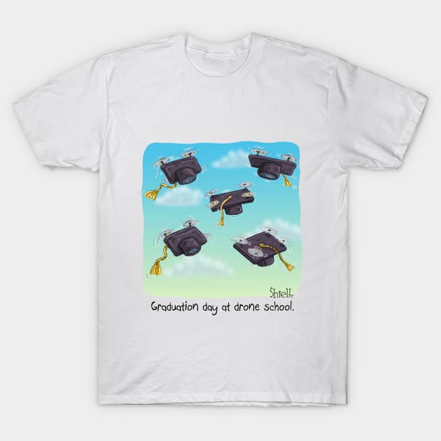 Graduation Day at Drone School T-Shirt by macccc8